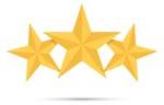 three gold stars