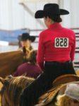 student on horse in western attire